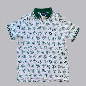 Polo by Ralph Lauren Green and White Polo Shirt